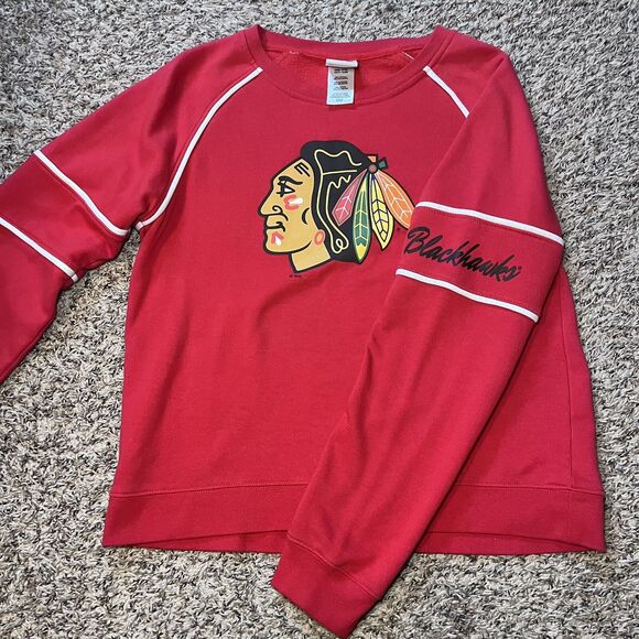 Chicago Blackhawks NHL Official Licensed Product Ladies Sweatshirt Size L 12/14 - Picture 4 of 10